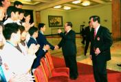 党和国家领导人接见在第二十七届奥运会中国体育代表团成员