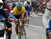 环青海湖国际公路自行车赛第五赛段 王国章继续领骑