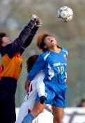 2003女足超级联赛首回合，北京1比1平上海