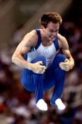 雅典奥运会男子体操全能决赛 美国选手保罗·哈姆夺冠