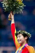 雅典奥运会女子体操全能决赛 张楠获得铜牌