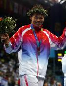 雅典奥运会女子78公斤级柔道决赛 刘霞获得银牌