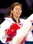雅典奥运会跆拳道女子49公斤级决赛 陈诗欣为中国台北赢得奥运首金