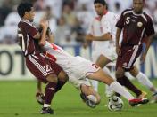 亚运会男子足球预赛 卡塔尔3比0胜约旦