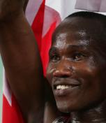 亚运会男子10000米决赛  巴林选手伊萨获得金牌