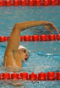 亚运会游泳比赛第三日 北岛康介100米蛙泳称王