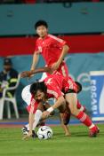 亚运会男足比赛 中国队2比1胜阿曼队