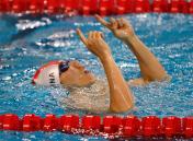 亚运会男子100米自由泳决赛 陈祚夺冠破纪录