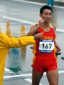亚运会男子20公里竞走 中国韩玉成勇夺冠军