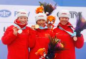 中国队包揽亚冬会女子冬季两项7.5公里前三名