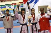 跆拳道世锦赛首日  朱金河获女子55公斤级冠军