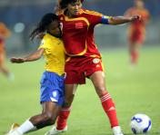 2007女足世界杯D组 中国0比4不敌巴西