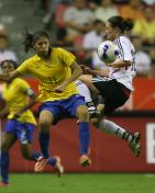 2007女足世界杯决赛 德国2比0领先巴西