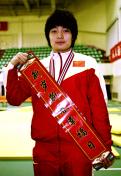 中国女子摔跤队给全国人民拜年
