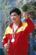 1992年巴塞罗那奥运会 王义夫获得男子10米气手枪金牌