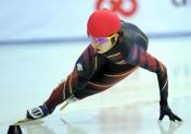 十一运会短道速滑女子500米预赛 中国选手发挥正常