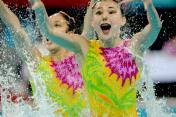 十一届全运会花样游泳预选赛双人自由自选项目 四川队夺冠
