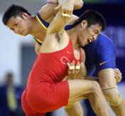 十一运会摔跤男子自由式60公斤级 北京队高峰夺冠