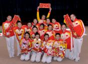 中国艺术体操队队员向全国体育爱好者拜年