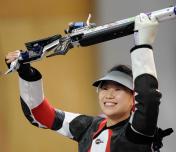 伦敦奥运会女子10米气步枪决赛 易思玲勇夺首金