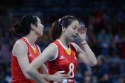 奥运会女排小组赛 中国队0比3负于美国队