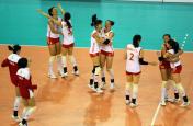 东亚运动会女排决赛 中国队3比0胜日本队夺冠