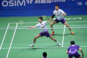 2013年羽球中国赛男双1/4赛 中国德比战激战正酣