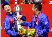 东京世乒赛男团决赛 中国队3比1胜德国队夺冠