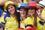 FIFA巴西世界杯F组第三轮 法国VS厄瓜多尔赛前球迷秀
