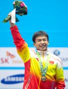 吴景彪获仁川亚运会男子56公斤级举重铜牌