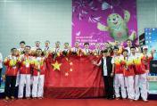 仁川亚运会羽毛球女团决赛 中国队3比0完胜韩国队夺金