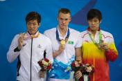 仁川亚运会男子100米蛙泳 哈萨克斯坦选手夺冠李响摘铜