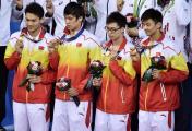 仁川亚运会男子4x100米混合泳接力 中国队勇夺冠军
