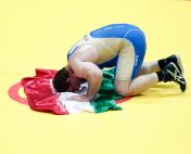 帕维斯勇夺仁川亚运会男子125公斤级自由跤金牌