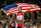 北京田径世锦赛女子400米栏决赛  美国选手利特获亚军