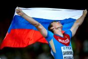 2015田径世锦赛男子110米栏决赛  俄罗斯选手夺冠