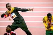 北京田径世锦赛男子200米颁奖仪式
