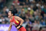 2015北京田径世锦赛女子标枪决赛   吕会会获得亚军