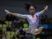 福州青运会体操赛 刘婷婷平衡木夺冠