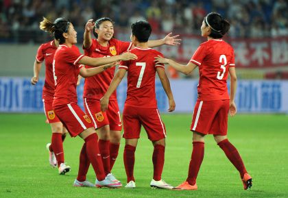 国际女足友谊赛 中国队6比0胜泰国队