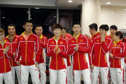 出征里约奥运会 中国乒乓球队启程