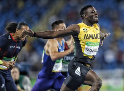 里约奥运田径男子110米栏 牙买加选手麦克劳德夺冠