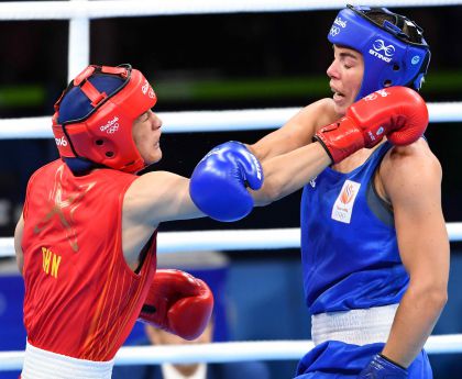 里约奥运会拳击女子中量级半决赛  李倩收获铜牌