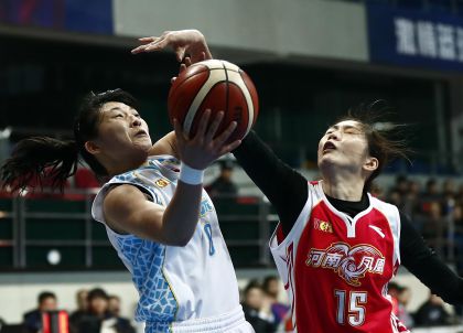 WCBA联赛第二阶段比赛  北京80比61胜河南