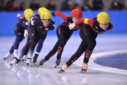 札幌亚冬会速度滑冰女子混合出发 中国无缘奖牌