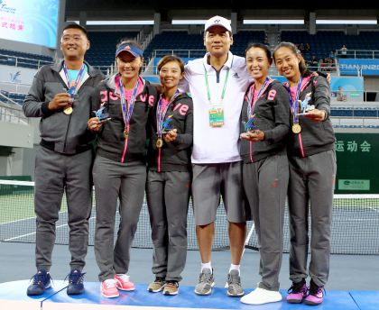 天津队蝉联全运会网球女团冠军