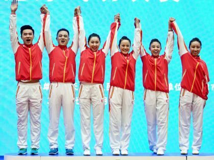 第十三届全运会群众比赛健身气功项目决赛在天津举行。