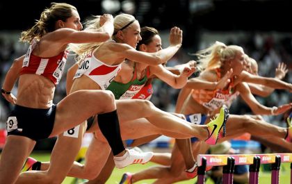 2017年世界田径锦标赛女子100米栏预赛即景
