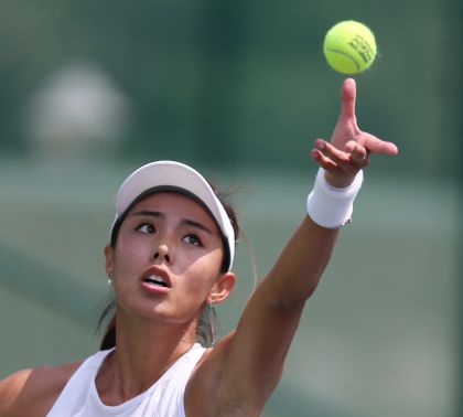 第十三届全运会网球女单1/4赛 王蔷2比0胜对手晋级半决赛