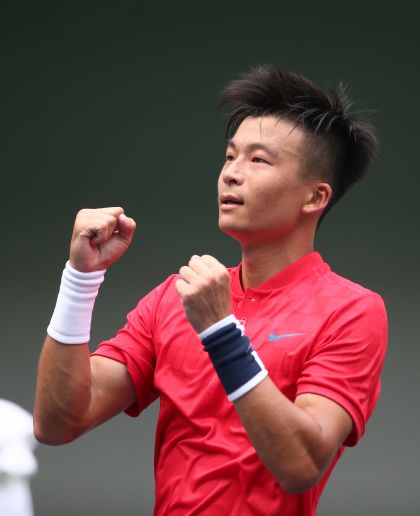 第十三届全运会网球男单决赛 上海队吴迪2比0胜对手夺冠
